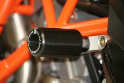Padací chrániče (horní) - KTM 990/990R Super Duke & 990SM '08- černé